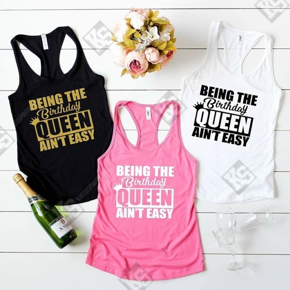 Being the Birthday Queen Ain't Easy Tee‎ - Picture 1 of 1